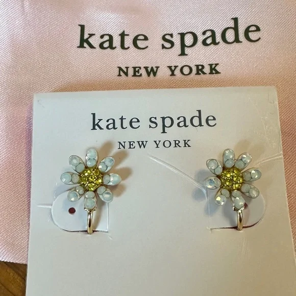 Kate Spade Clip On Daisy Earrings - Picture 1 of 3